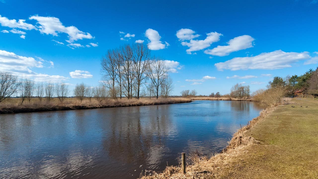 Flusslandschaft in Niedersachsen